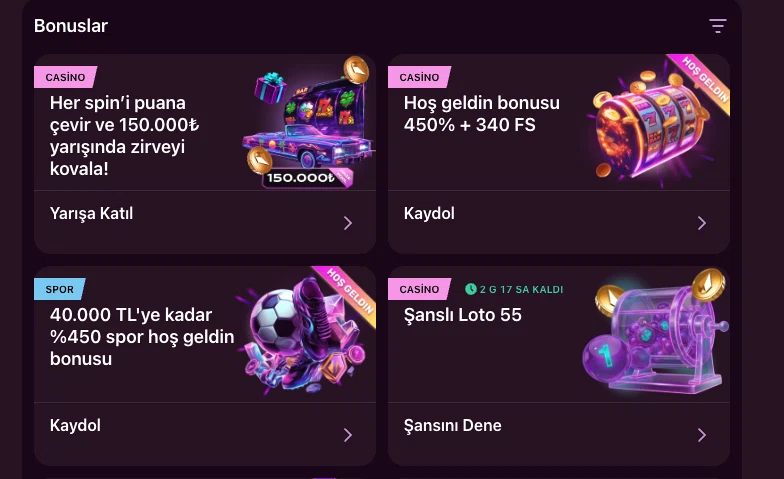Lüks Gazino welcome bonus campaign banner