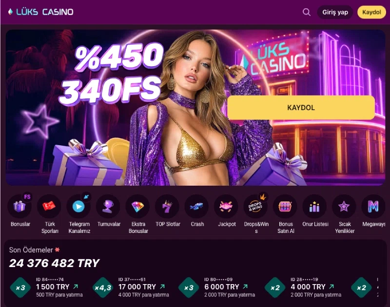 Lüks Gazino secure payments overview